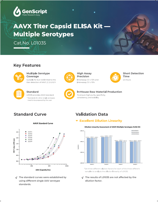 AAVX ELISA Kit Flyer