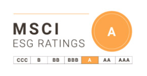 Received an A rating from MSCI ESG Ratings
