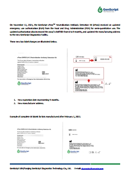 cPass Test Labels for Updated Semi-Quantitation Authorization